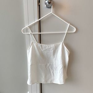 Zara White Tank Top